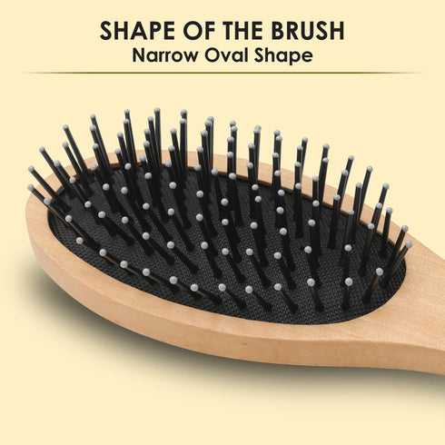 Wooden Oval Hair Brush